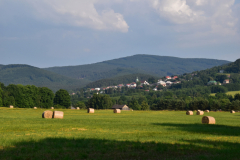 Pohled na Jiřetín pod Jedlovou od Světlíku